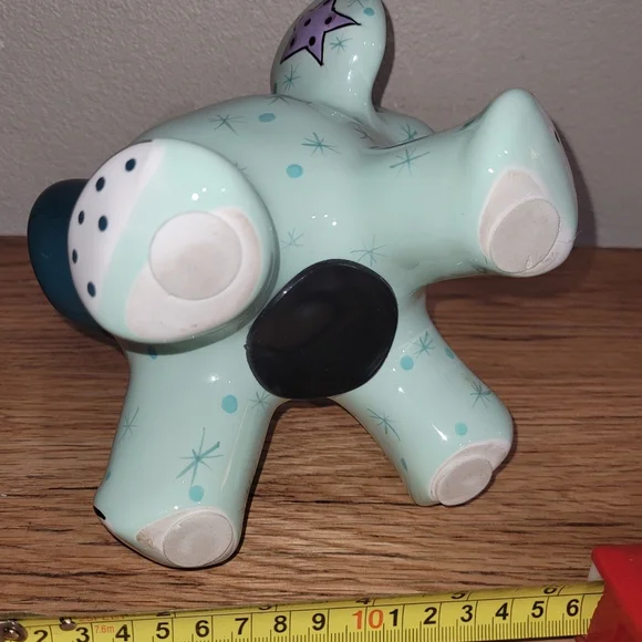 Ganz Pati Signed Elephant Piggy/Coin Bank, Like New, Ceramic - Picture 5 of 7